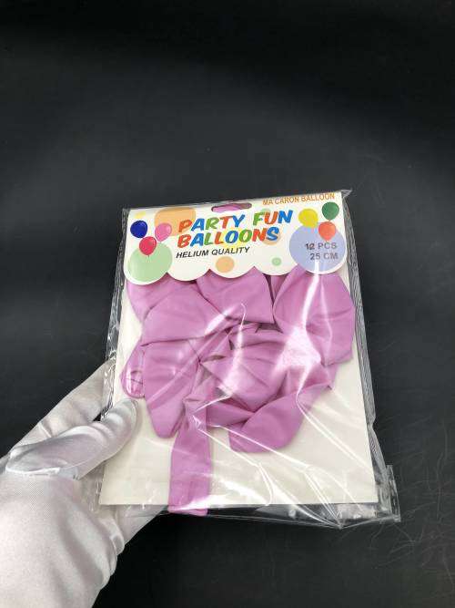 10 pcs party balloons 2.5g 25cm Macaron light purple