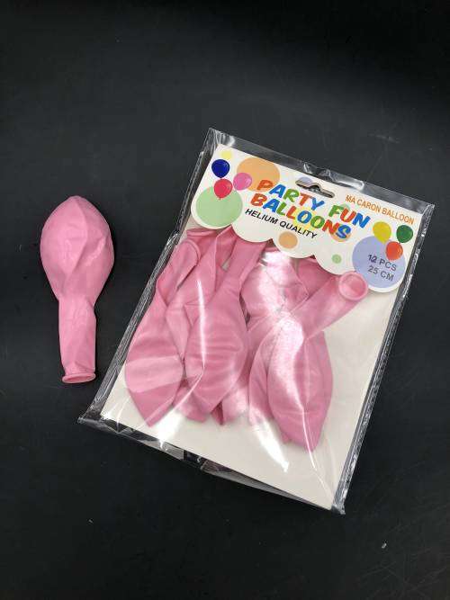 10 pcs party balloons 2.5g 25cm Macaron pink