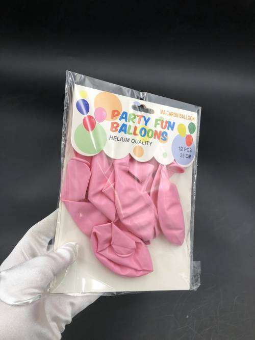 10 pcs party balloons 2.5g 25cm Macaron pink