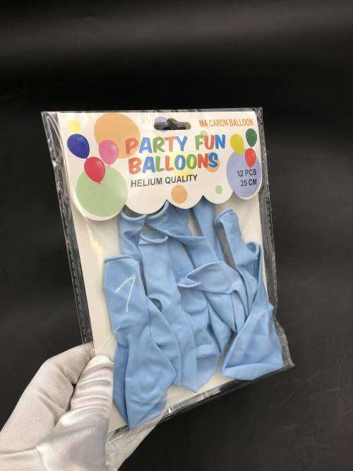 10 pcs party balloons 2.5g 25cm Macaron blue