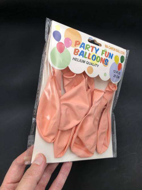 10 pcs party balloons 2.5g 25cm Macaron orange