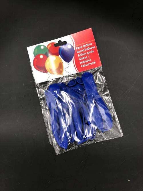 10 pcs pure color balloons 2.5g 25cm blue