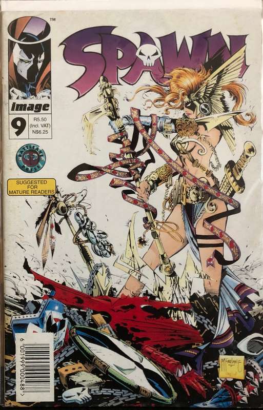 Spawn #9 (1994) Newstand Edition - 1st. Appearance of Angela