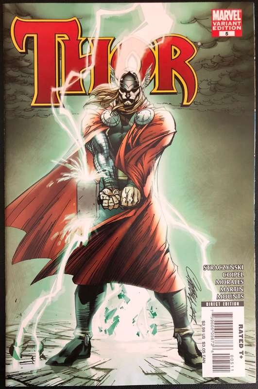 Thor #5 (2008) - 1st App. of Loki as a Female -  J. Scott Campbell Variant