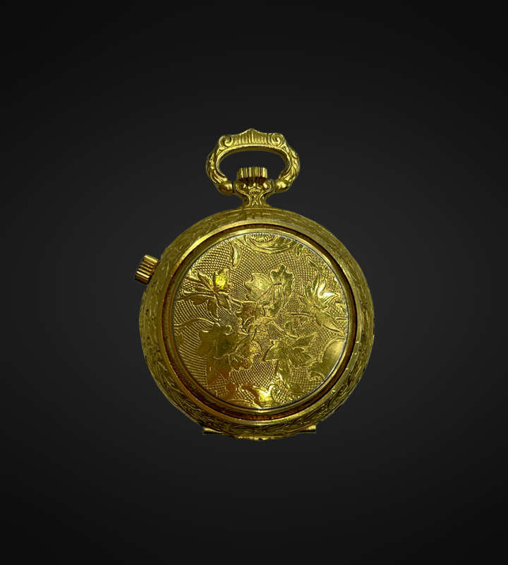 Mentor Swiss Made Pocket Watch Alarm 17 Jewels Gold Tone Ronda 1223 bobshop .za