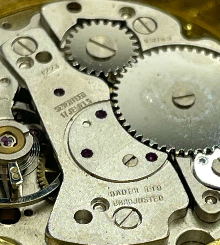 Mentor Swiss Made Pocket Watch Alarm 17 Jewels Gold Tone Ronda 1223