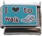 Italian charms - I love to walk