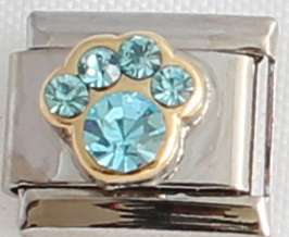 Italian charms (Fits Nomination) - Paw Birthstone March