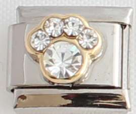 Italian charms (Fits Nomination) - Paw Birthstone April