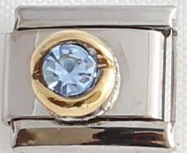 Italian charms (Fits Nomination) - Round Birthstone March