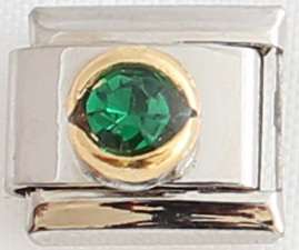 *Easter Special* - Italian charms - Round Birthstone May (Fits Nomination)