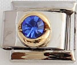 Italian charms - Round Birthstone September (Fits Nomination)