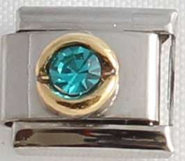 Italian charms (Fits Nomination) - Round Birthstone December