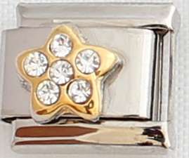 Italian charms (Fits Nomination) - CZ Star