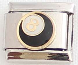 Italian charms (Fits Nomination) - 8 Ball