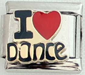 *CHRISTMAS SPECIAL* -Italian charms - I love dance (Fits Nomination)