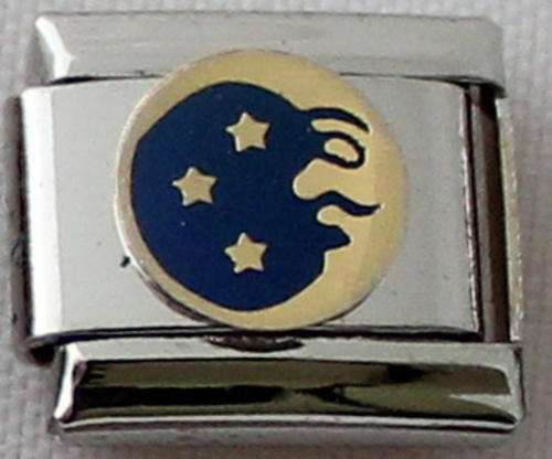 Italian charms (Fits Nomination) - Moon and Stars