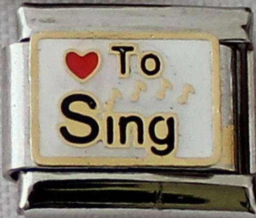 Italian charms - Love to Sing (Fits Nomination)