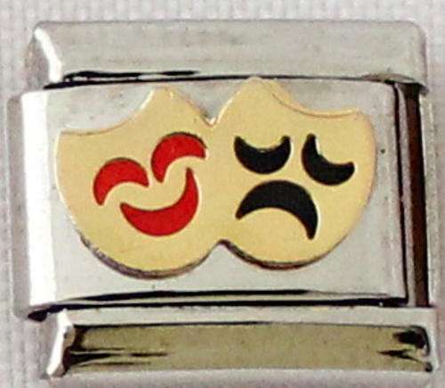 Italian charms (Fits Nomination) - Theatre Masks