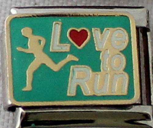 Italian charms (Fits Nomination) - Love to Run