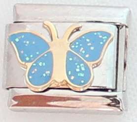 Italian charms (Fits Nomination) - Blue Butterfly