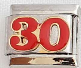 Italian charms (Fits Nomination) - Number 30