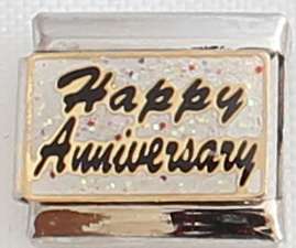 Italian charms (Fits Nomination) - Happy Anniversary