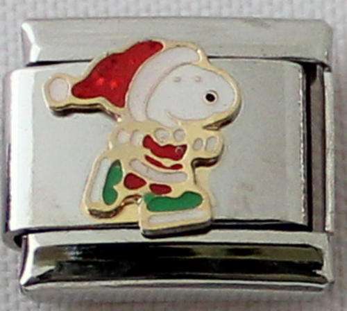 *CHRISTMAS SPECIAL* -Italian charms - Snoopy Santa (Fits Nomination)