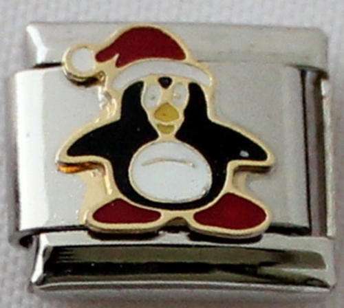 Italian charms (Fits Nomination) - Christmas Penguin