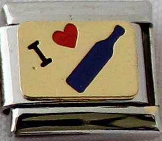 Italian charms - I Love Wine (Fits Nomination)