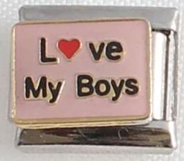 Italian charms (Fits Nomination) - Love my boys