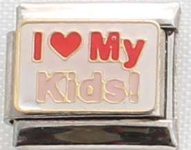 **Christmas Special** Italian charms - I Love my Kids (Fits Nomination)