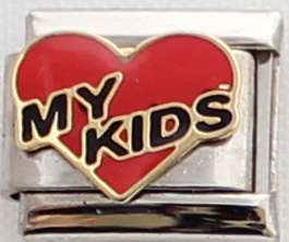 Italian charms (Fits Nomination) - My Kids on Red Heart