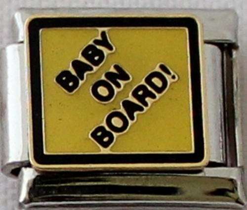 ***SALE*** Italian charms - Baby on Board (Fits Nomination)