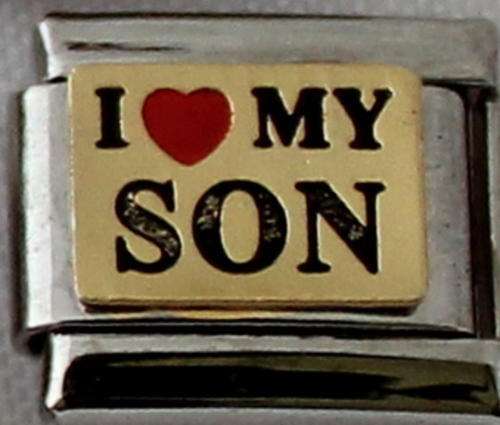 Italian charms (Fits Nomination) - I Love my Son