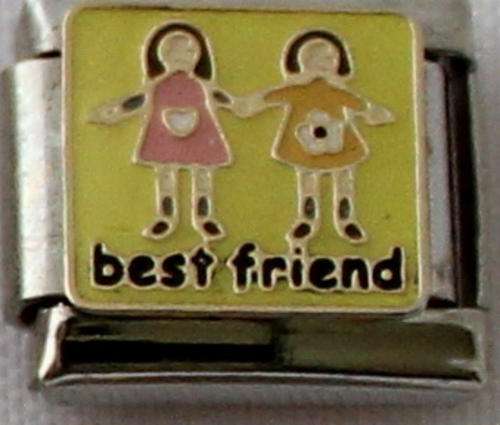 Italian charms - Best Friend Green (Fits Nomination)