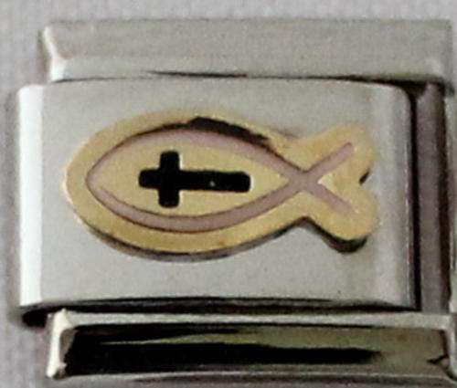 Italian charms (Fits Nomination) - Christian Fish