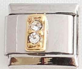 Italian charms (Fits Nomination) - CZ Letter I