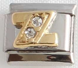 *CHRISTMAS SPECIAL* -Italian charms - CZ Letter Z (Fits Nomination)