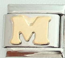 Italian charms - Letter M (Fits Nomination)