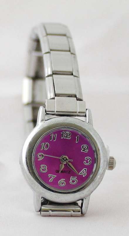 Italian charms (Fits Nomination) - Purple Watch with Bracelet