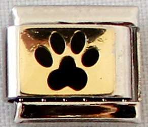 Italian charms (Fits Nomination) - Black paw
