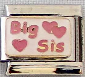 *CHRISTMAS SPECIAL* -Italian charms - Big Sis (Fits Nomination)