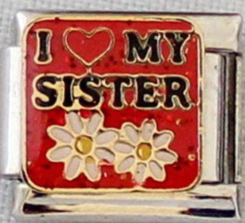 **June Special - Italian charms - I love my sister (Fits Nomination)