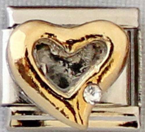 Italian charms (Fits Nomination) - Gold heart