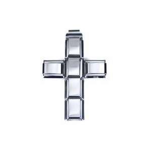 Italian charms (Fits Nomination) - Cross pendant with chain