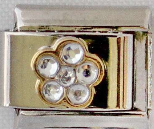 Italian charms - CZ Flower (Fits Nomination)