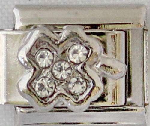 *SPECIAL* Italian charms - CZ Clover (Fits Nomination)