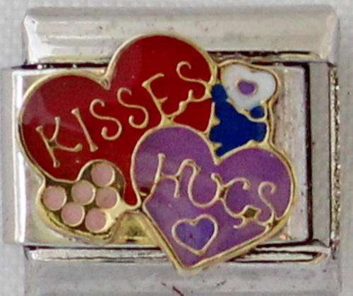 **June Special - Italian charms - Kisses & Hugs (Fits Nomination)