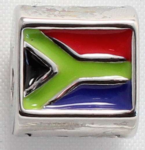 New Pandora style/European SA Flag Metal Charm
